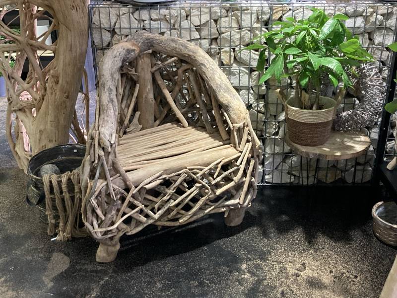 fauteuil en bois flotté